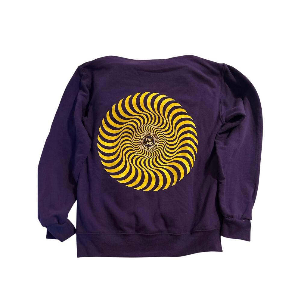 Spitfire The End small purple and yellow sweatshirt - Picture 3 of 4